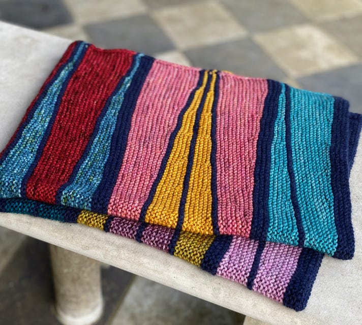 Hand knitting patterns for blankets, cushions and other items for the home.